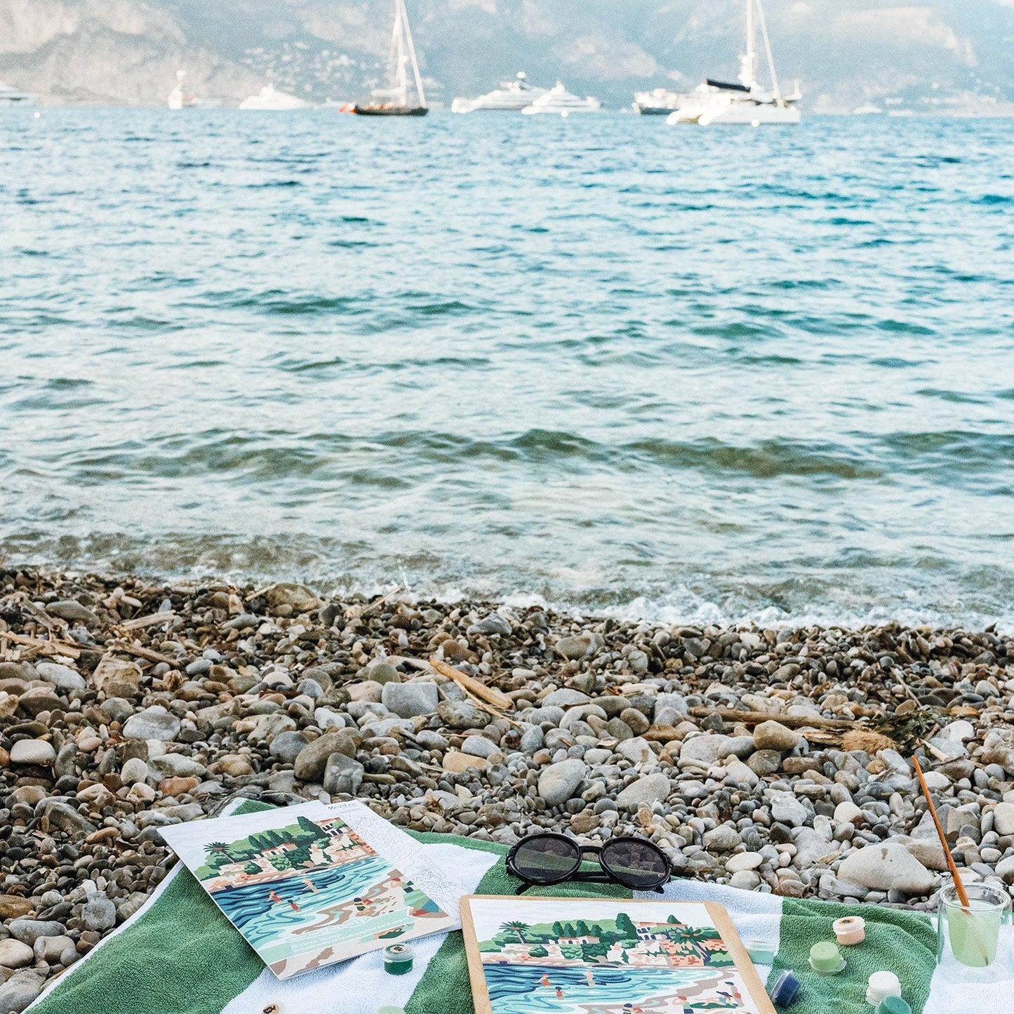 French Riviera Romp Paint-by-Number Kit