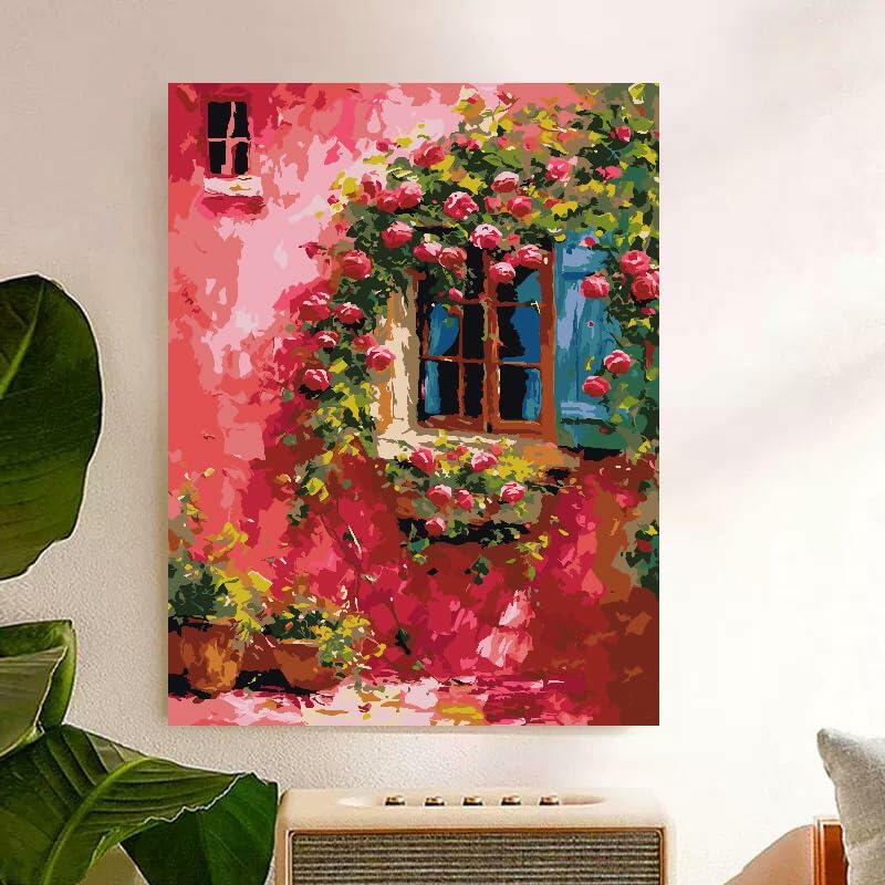 Italian Window Garden Paint-by-Number Kit
