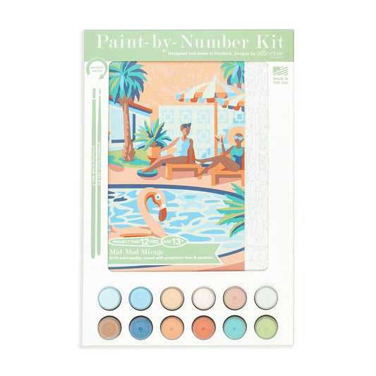 Palm Springs Mid-Mod Mirage Paint-by-Number Kit