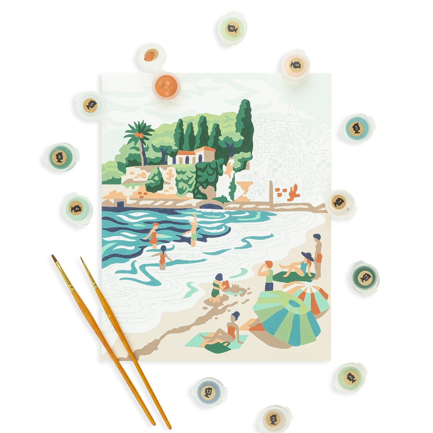 French Riviera Romp Paint-by-Number Kit