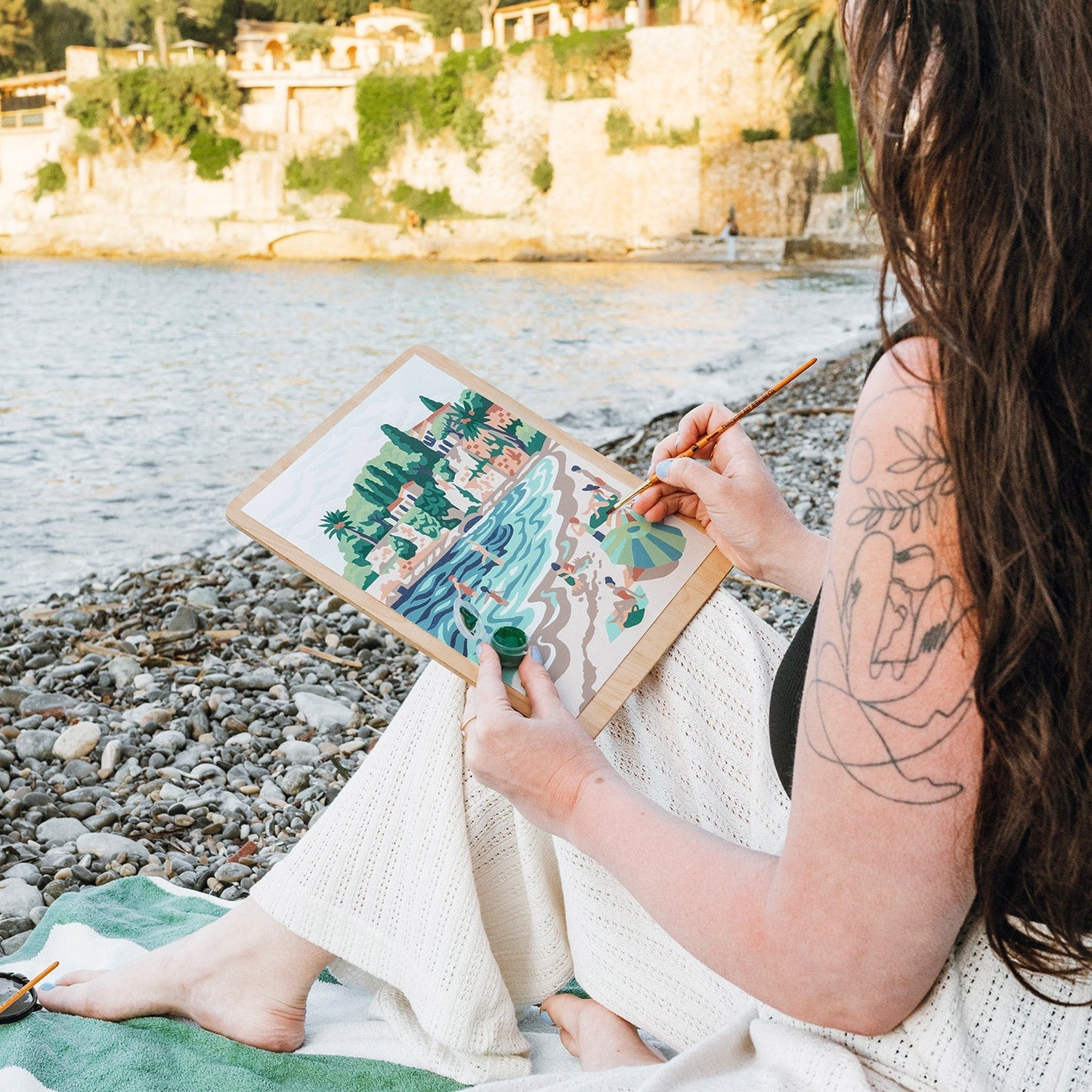 French Riviera Romp Paint-by-Number Kit