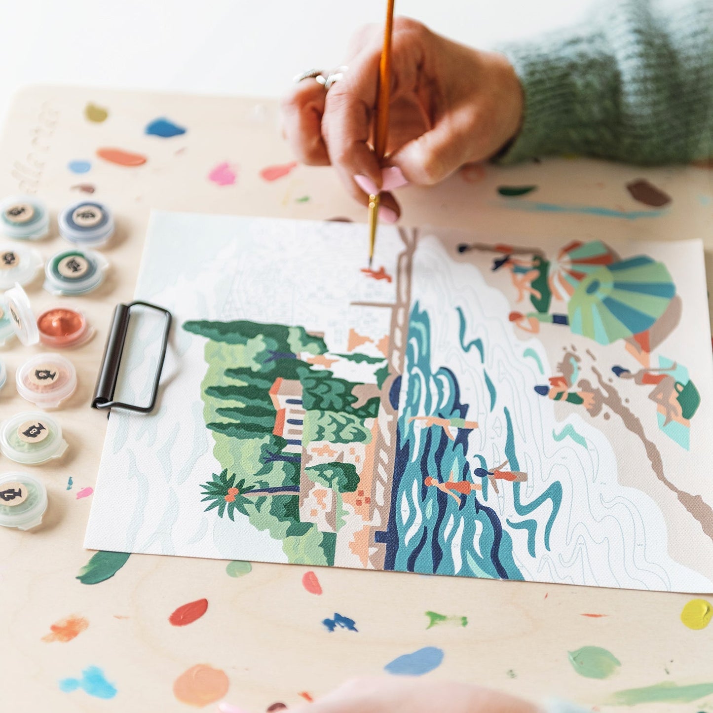 French Riviera Romp Paint-by-Number Kit