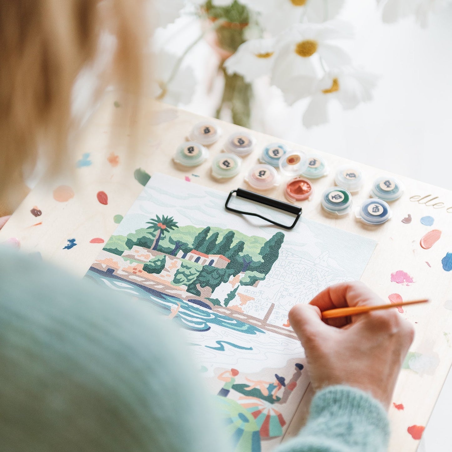French Riviera Romp Paint-by-Number Kit
