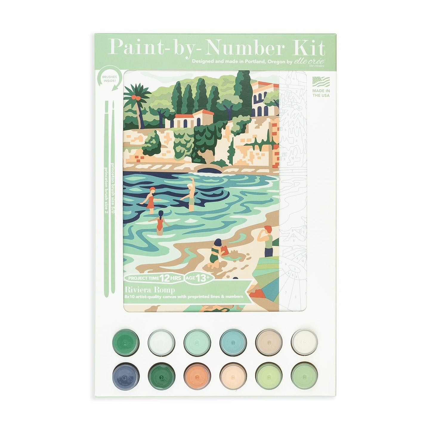 French Riviera Romp Paint-by-Number Kit
