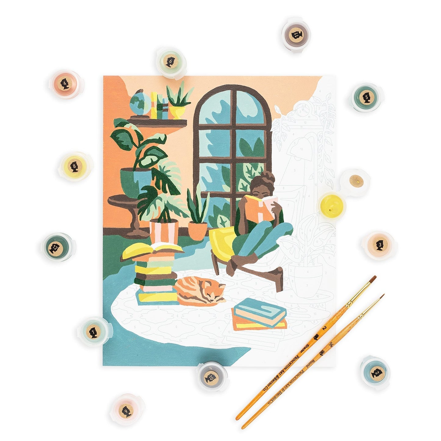 A Novel Afternoon Reading Paint-by-Number Kit