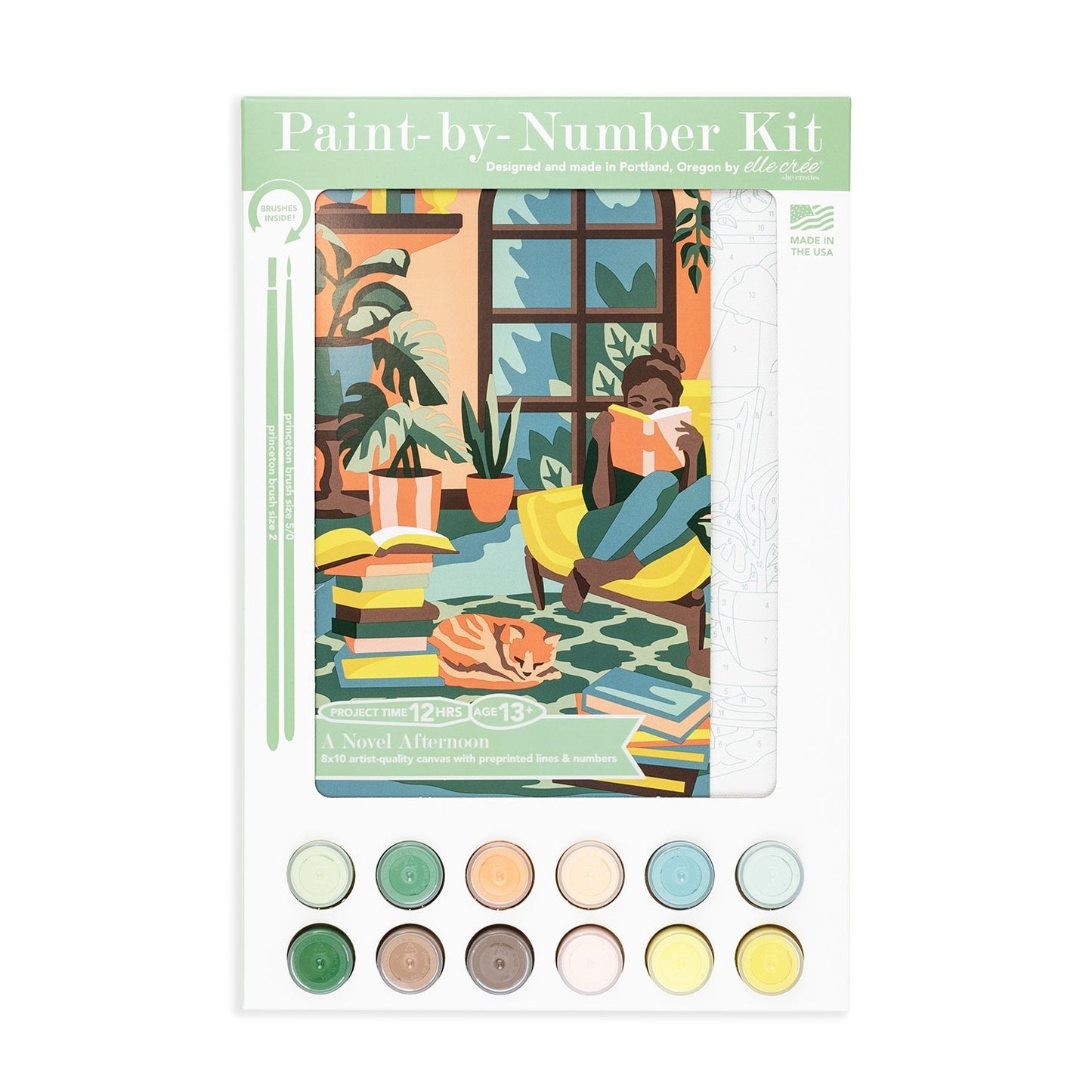 A Novel Afternoon Reading Paint-by-Number Kit