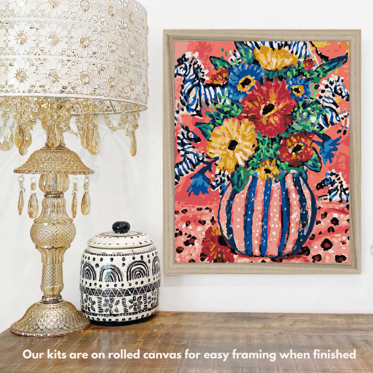 Colorful Bouquet Paint-by-Number Kit