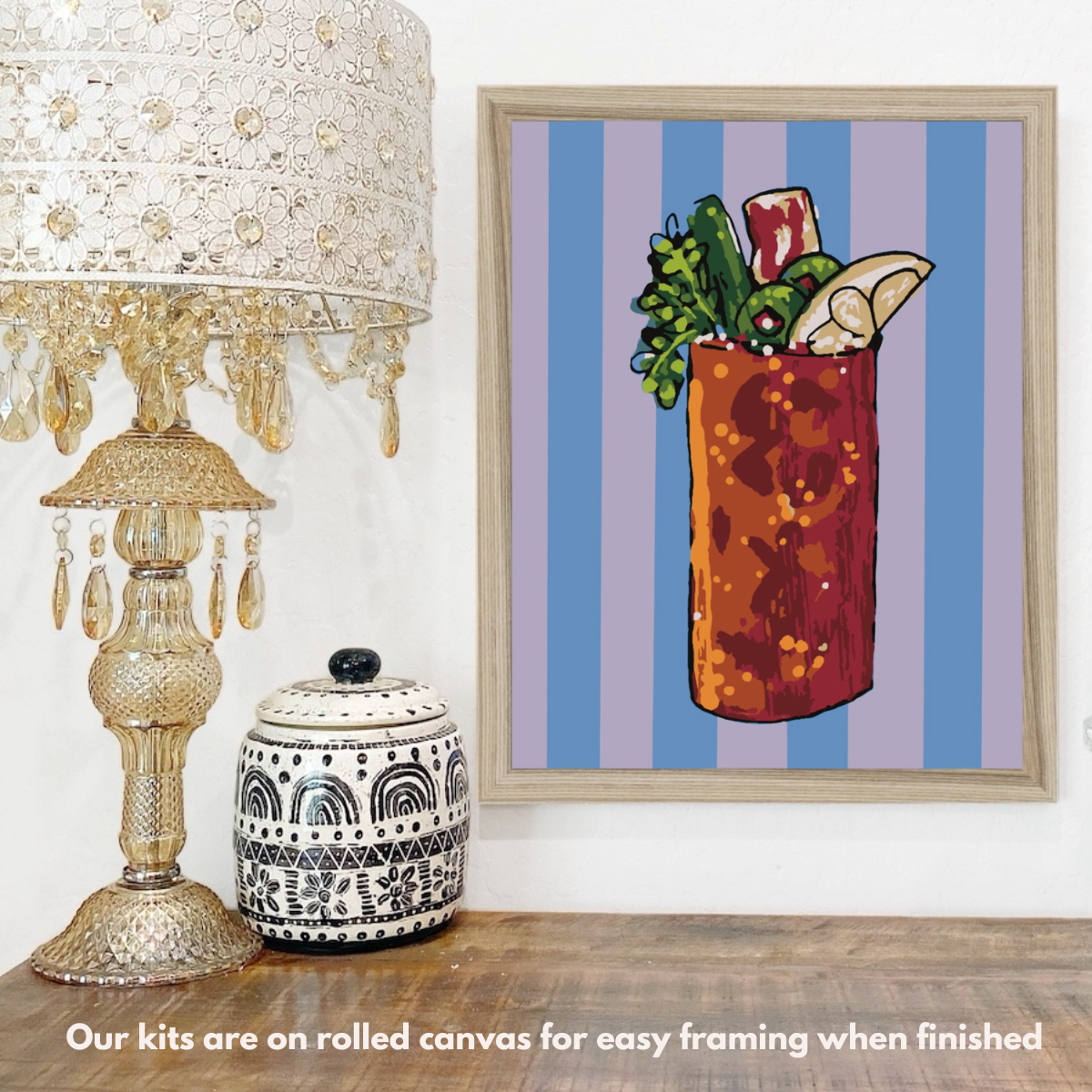 Bloody Mary Cocktail Paint-by-Number Kit