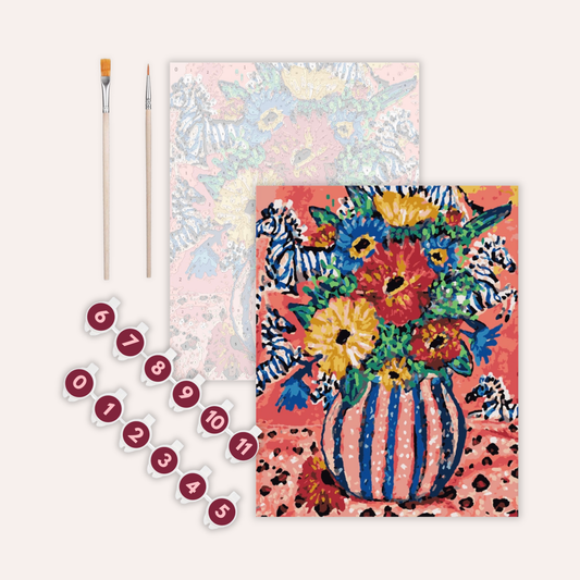 Colorful Bouquet Paint-by-Number Kit