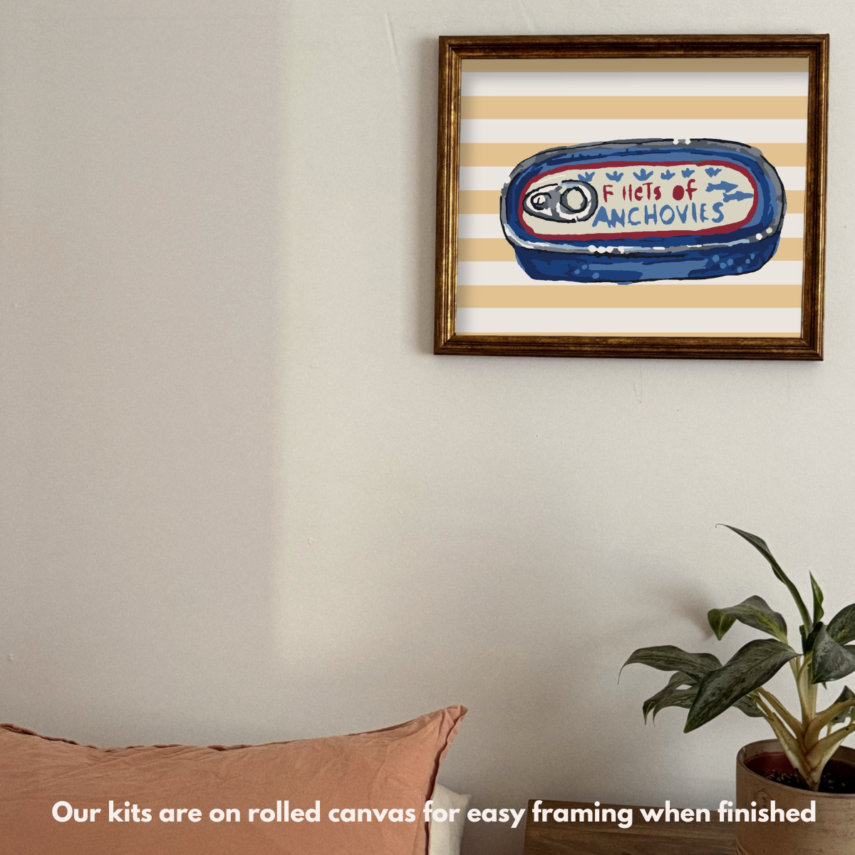 Retro Anchovies Paint-by-Number Kit