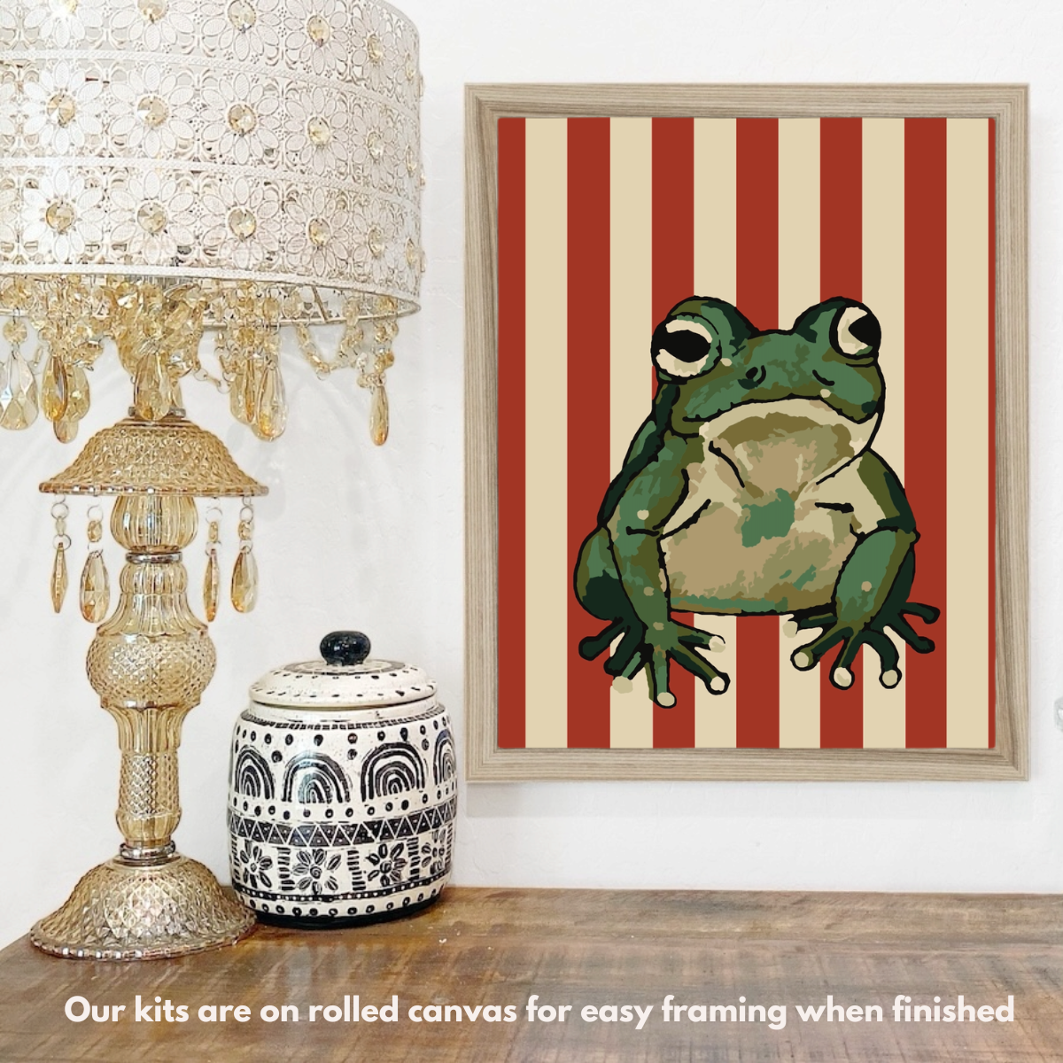 Grumpy Frog Paint by Number Kit