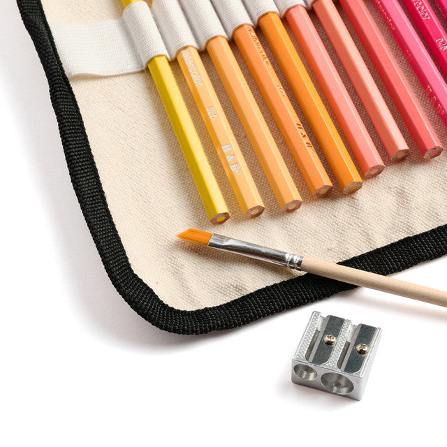 Watercolor Pencils Canvas Rollup