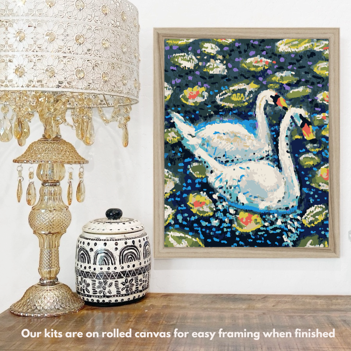 Two Swans Besties Paint-by-Number Kit