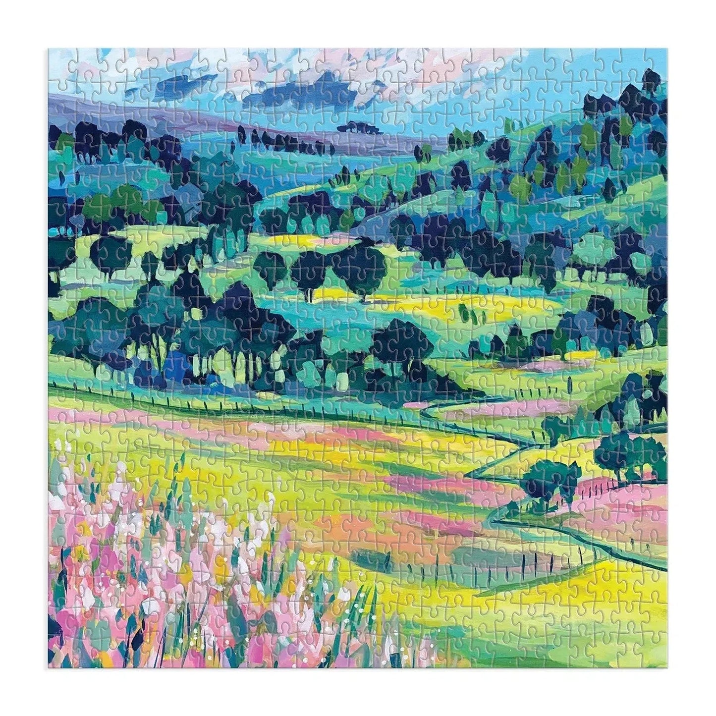 Painted Country Hills 500 Piece Jigsaw Puzzle Galison