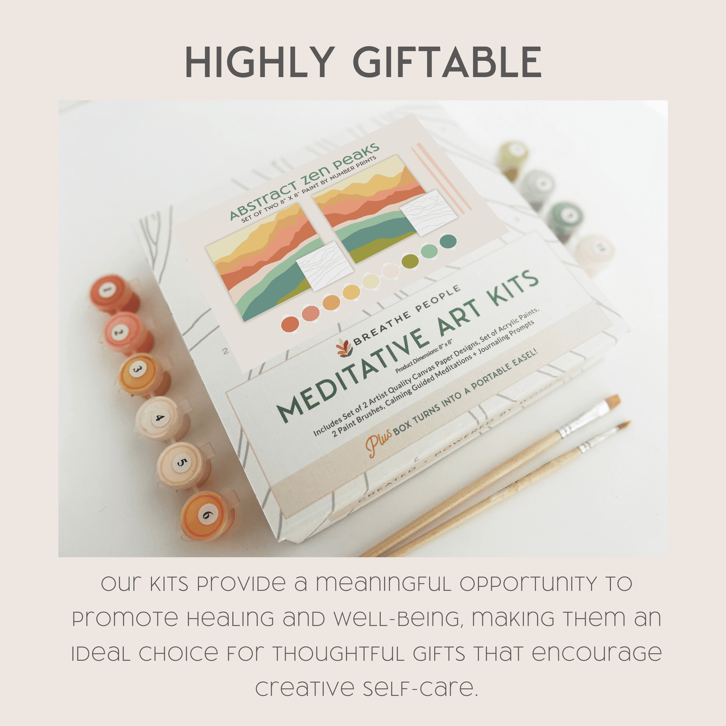 Zen Desert Meditative Paint-by-Number Kit