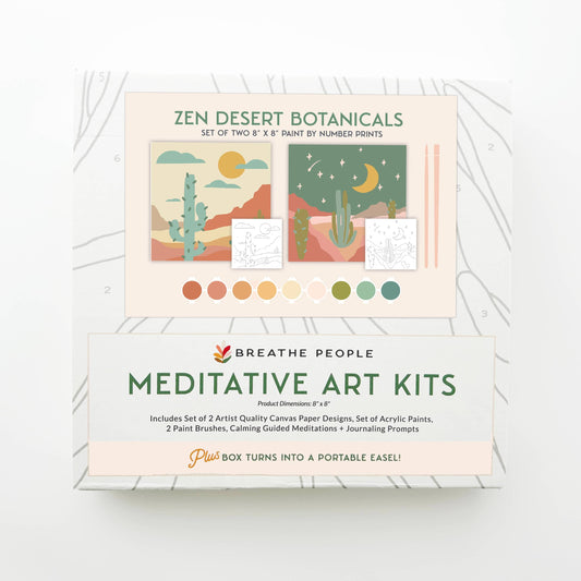 Zen Desert Meditative Paint-by-Number Kit