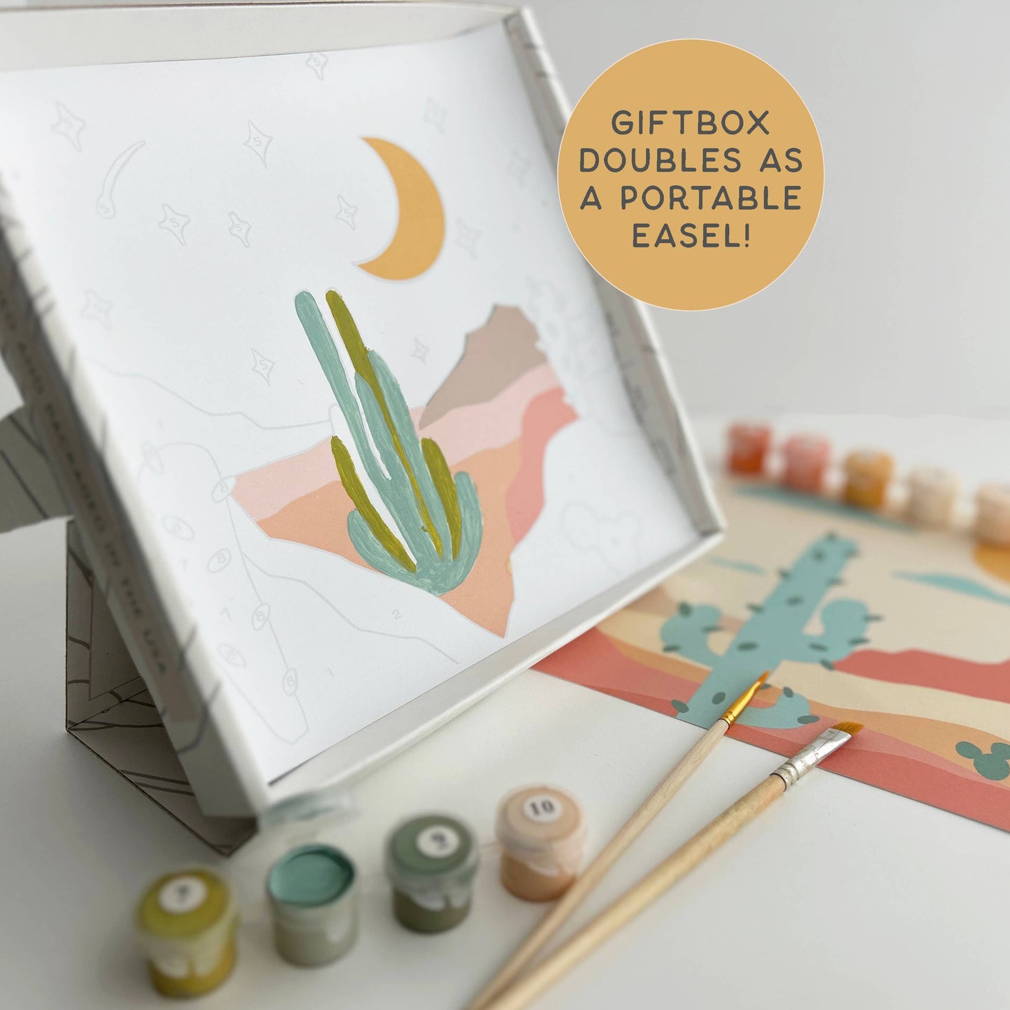 Zen Desert Meditative Paint-by-Number Kit