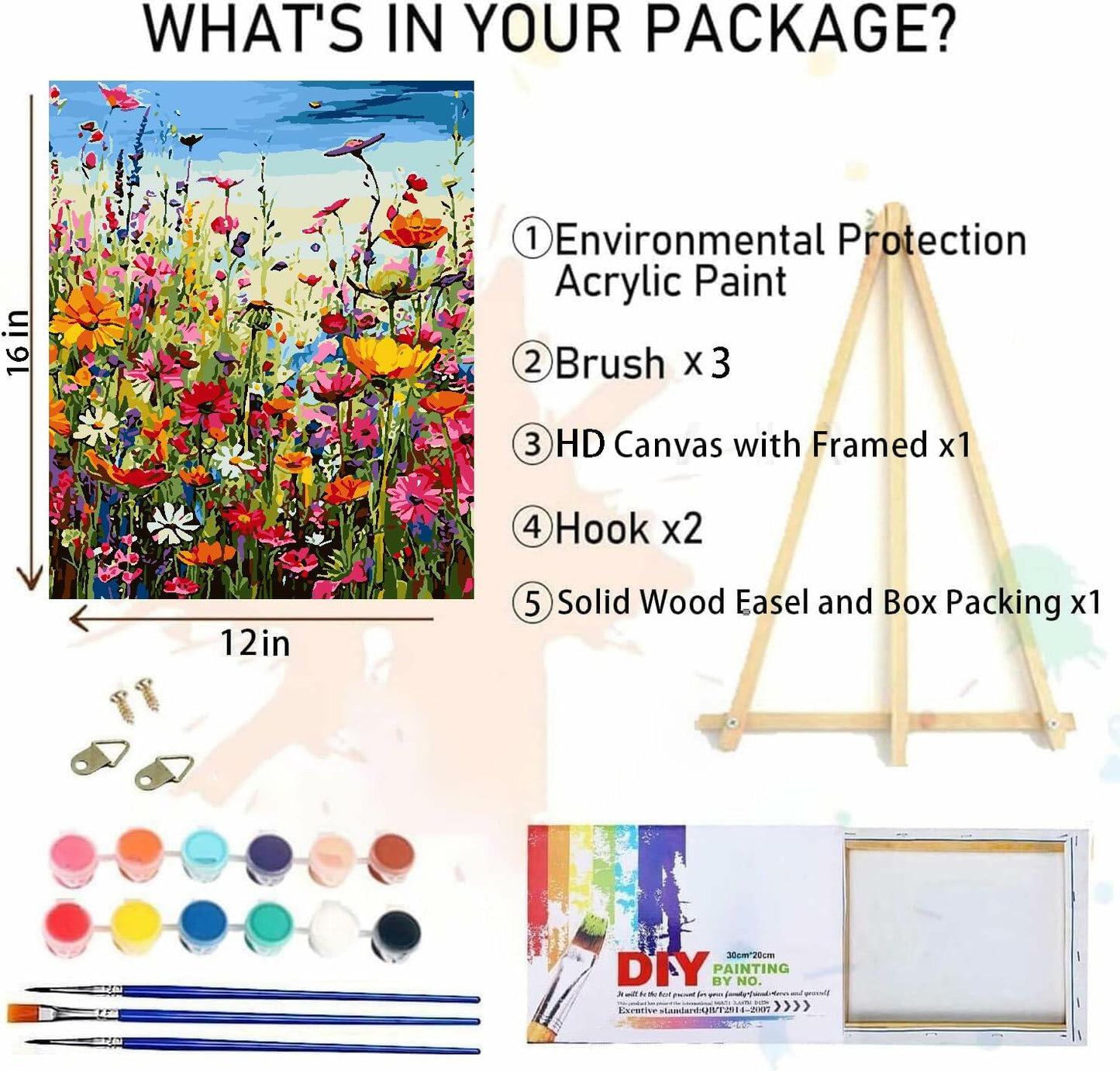 Wildflowers by the Sea Paint By Number Kit